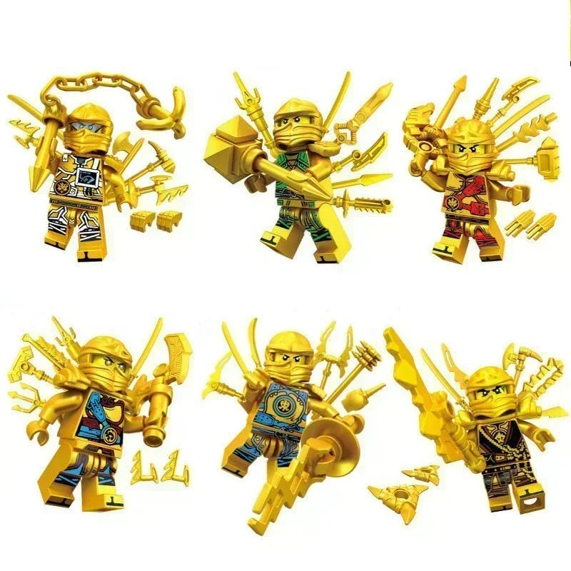 Hot Toys Anime Characters 24 Pieces Ninja Mini Figure Building Block Toys Mini Doll Doll Figure Blocks Kids Toys Birthday Gifts