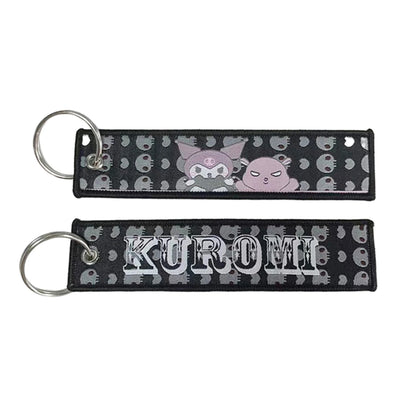 Anime Lock Embroidery Keychain
