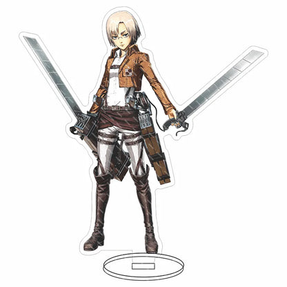 16CM Anime Acrylic Stand‌ Attack on Titan Connie Springer Mikasa Ackerman Eren Jaeger Armin Arlert Cos Figure Ornaments Gifts