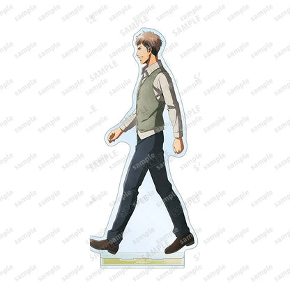 Attack On Titan Eren Jaeger Mikasa Ackerman Levi Ackerman Acrylic Figure Display Cartoon Stand Model Plate Accessories Keychain