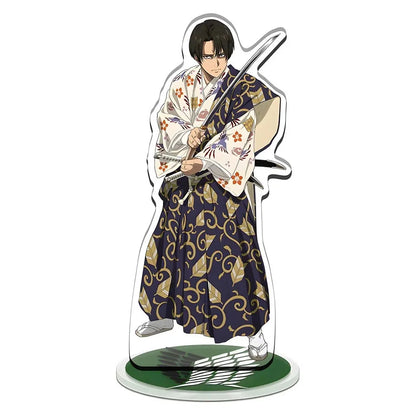 Anime Attack on Titan Great War on Titan Mica Model Eren Levi Mikasa Armin Desk Decoration High Standee Figure Desktop Display