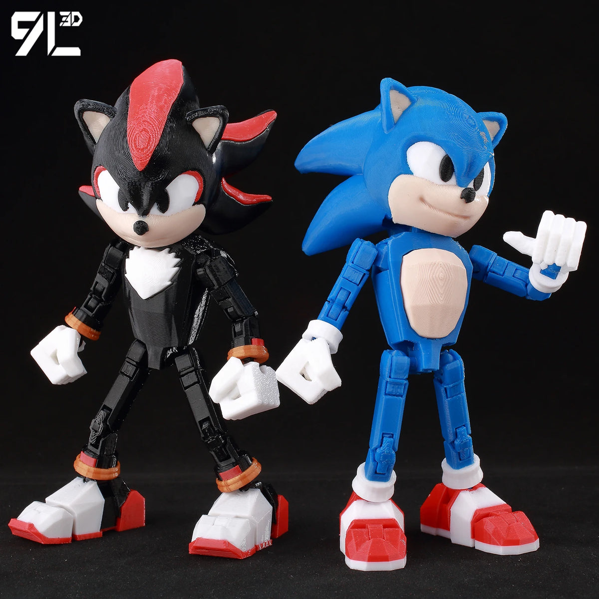 9L 3D Printed Anime Mecha Series-Sonic Shadow Shade Dummy 13 Titan 13 Articulated Mannequin Collectible Terminologia Toys