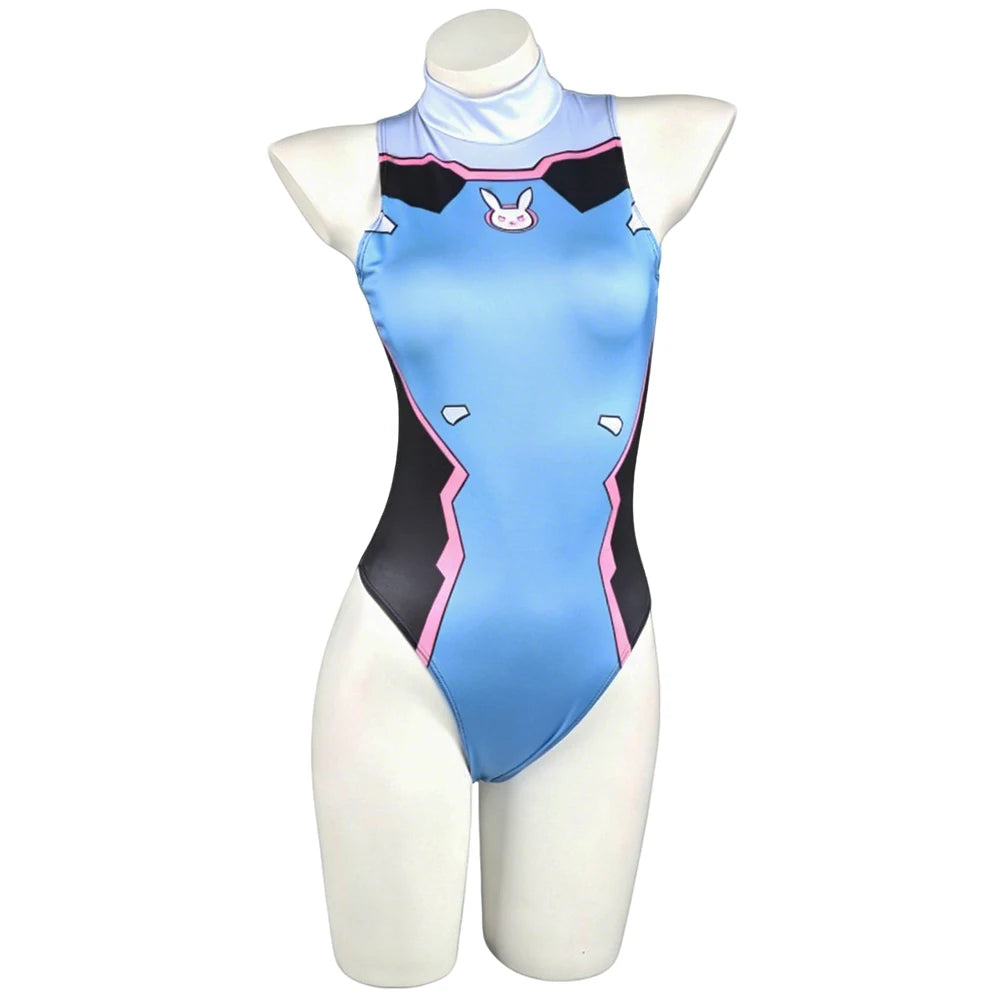 D.Va Cosplay Swimsuit Jumpsuit