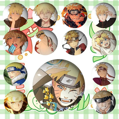 S-Smart N-NARUTOs Badges Tinplate Soft Button Pin Brooch Metal Badge Custom Jewelry Accessories Hat Bag Lapel