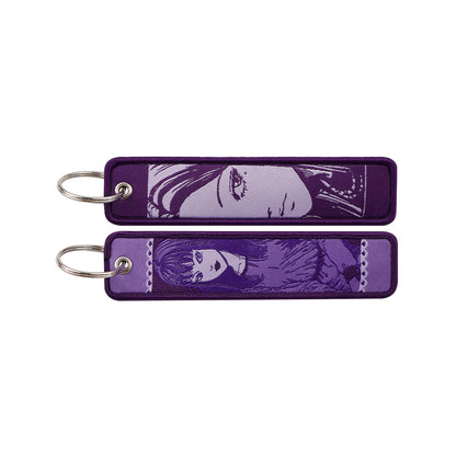 Anime Character Embroidery Keychain