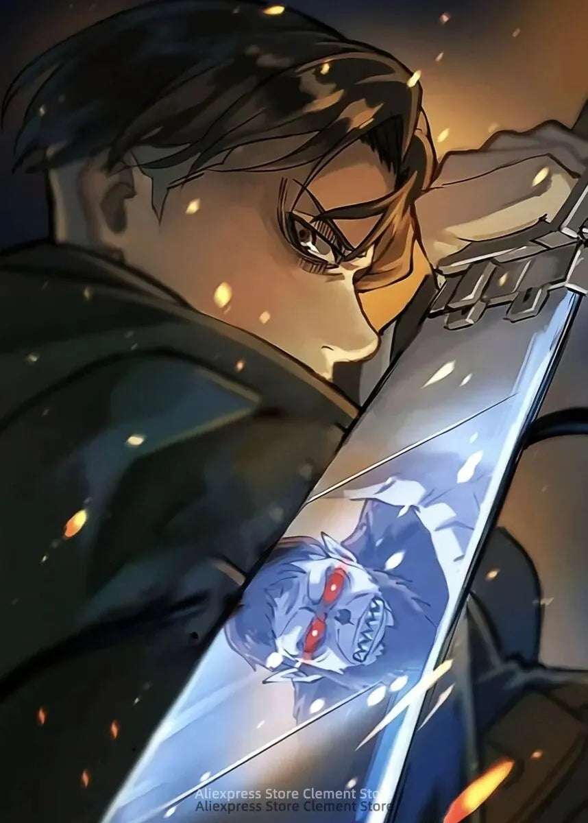Shingeki no Kyojin Eren Yeager Attack on Titan Anime Poster  Canvas Prints  Wall Decor