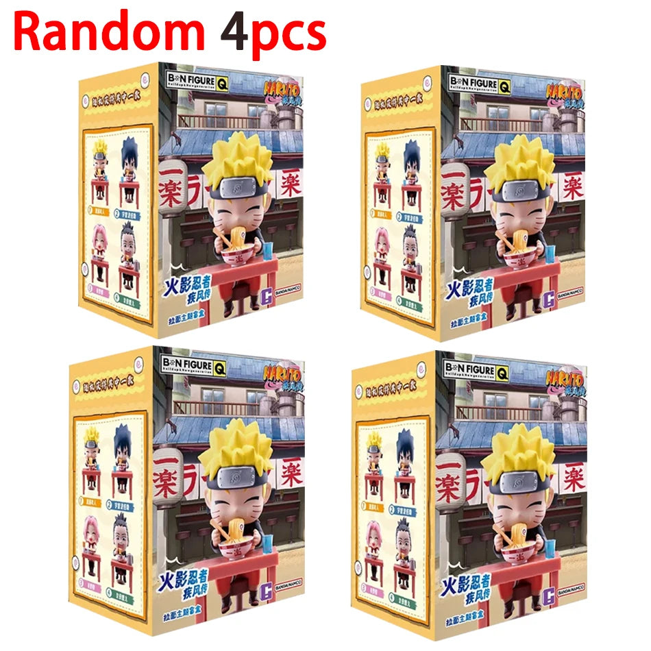 Anime New In Stock  Naruto Breeze Ramen Lamian Noodles Theme Blind Box Handmade Ornament Gift Naruto Sasuke Model Toys