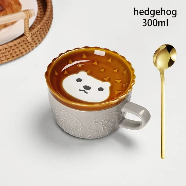 Japanese Cartoon Cat Mug