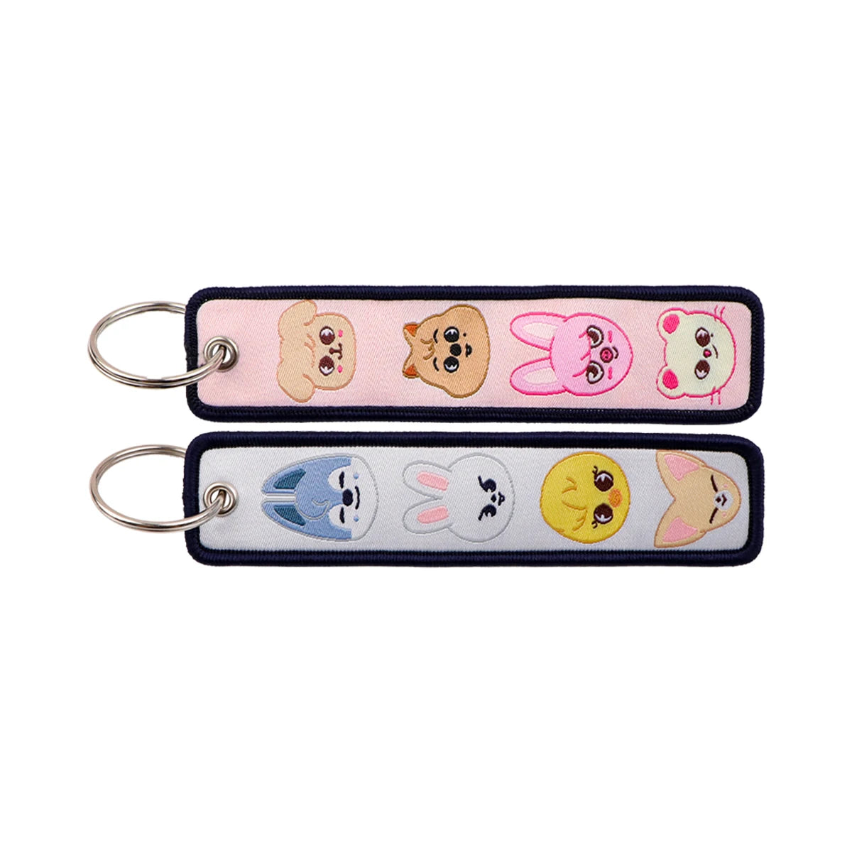 Anime Character Embroidery Keychain