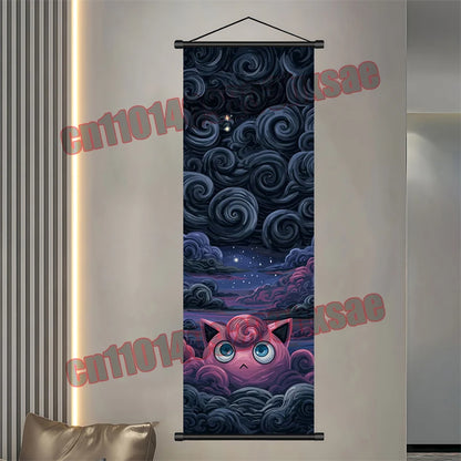 Pokemon Gengar Scroll Painting