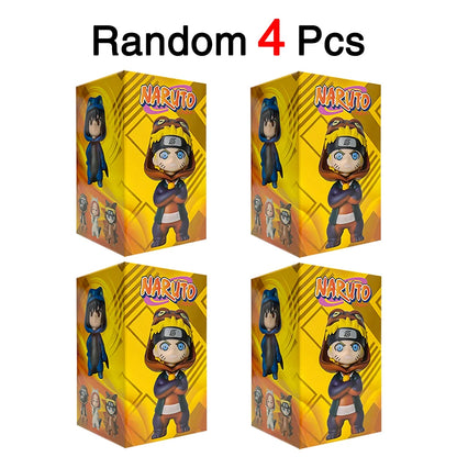 Hot Naruto Itachi Sasuke Kakashi Gaara Series 9PSC set Blind Box Trendy PVC Toy Figure Pendant Collection Birthday Present