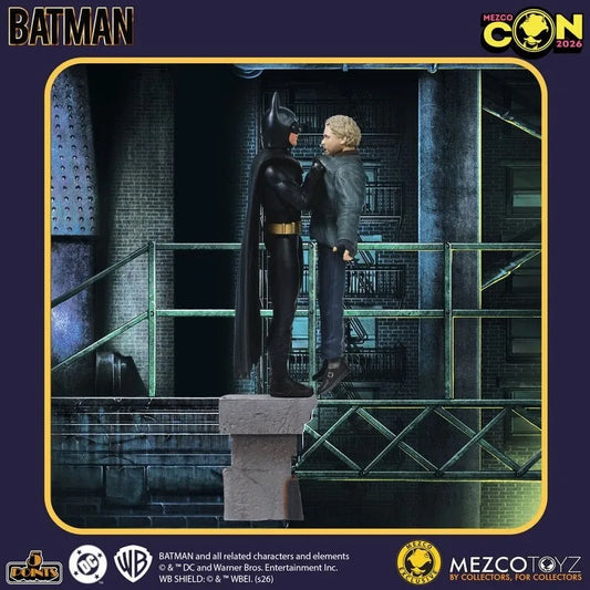 【Ship Within 24 Hours】Hasbro McFarlane Keaton Batman, 5‑Point Articulation, "I'm Batman" Scene Diorama, Collectible Gift