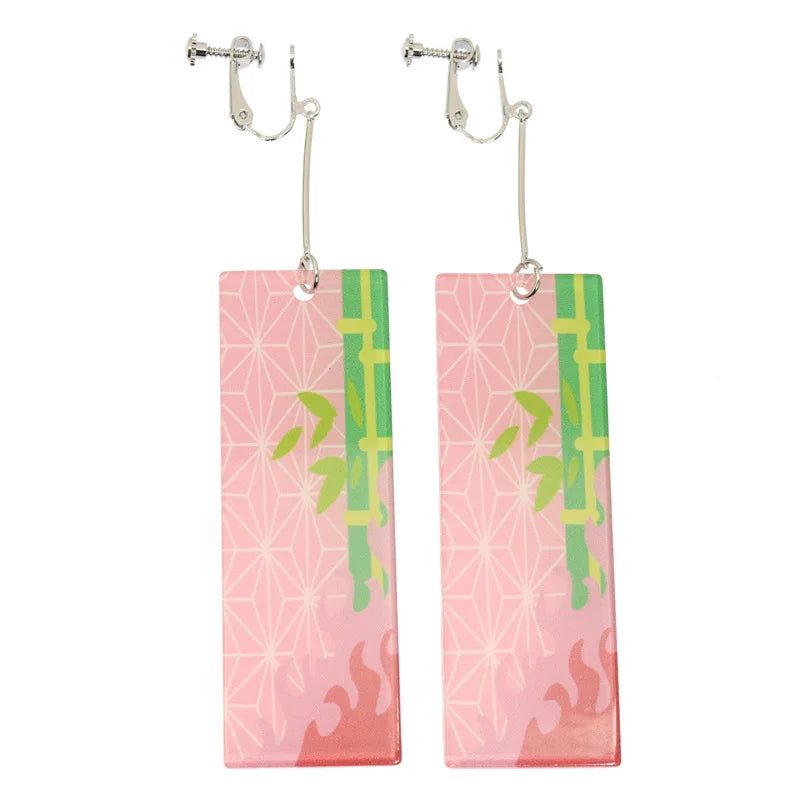 Demon Slayer Tanjiro Hanafuda Earrings