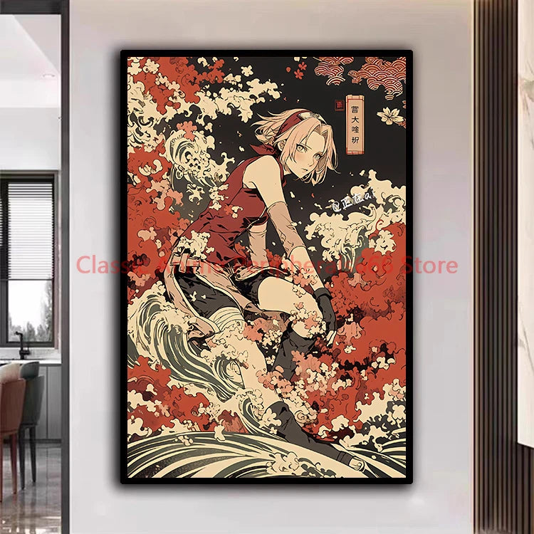 Naruto Akatsuki Ukiyo-E Poster
