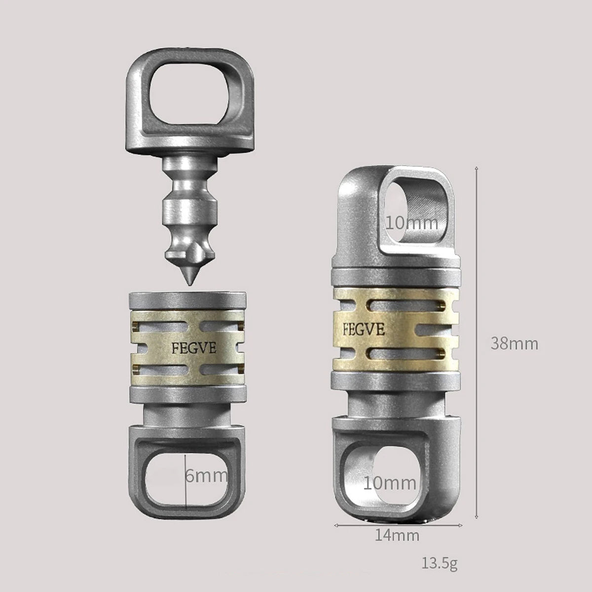 Quickdraw Keychain Luxury Titanium Spin Connection for Car Key Ring Holder Men EDC Buckle Unpacking Tool Father's Day Male Gift