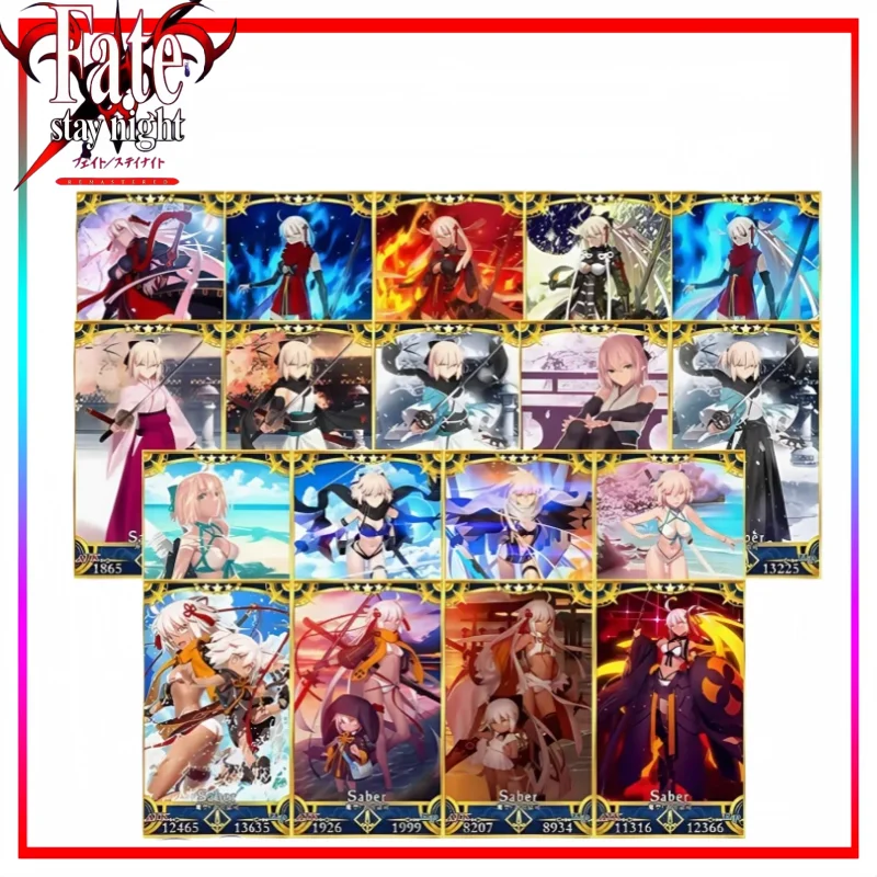 Fate/stay Night Collectible Card Cartoon Rin Tohsaka Card Anime Merchandise Holiday Gift Trendy Toy Specific Edition