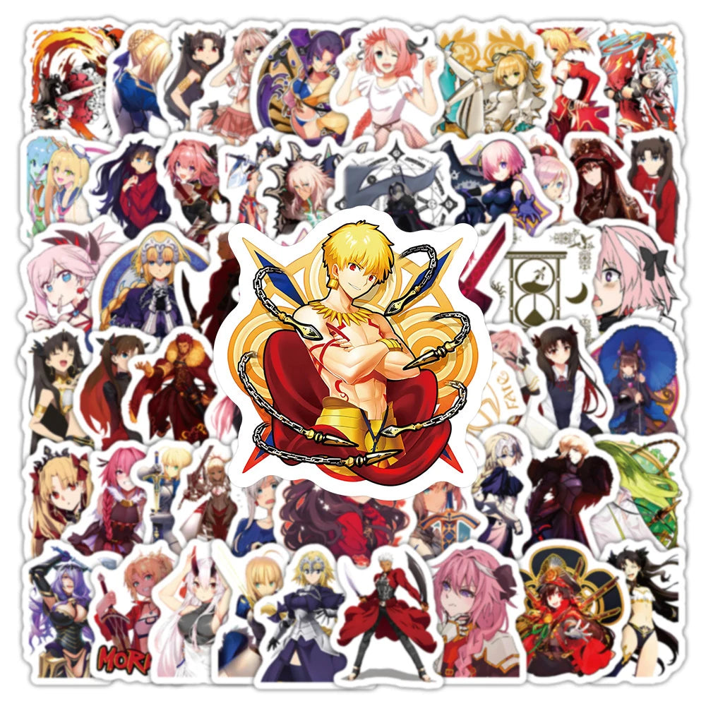 10/30/50/100pcs Emiya Shirou Fate Stickers Matou Sakura Stay Night Sticker Notebook Skateboard Laptop Tohsaka Rin Anime Decals