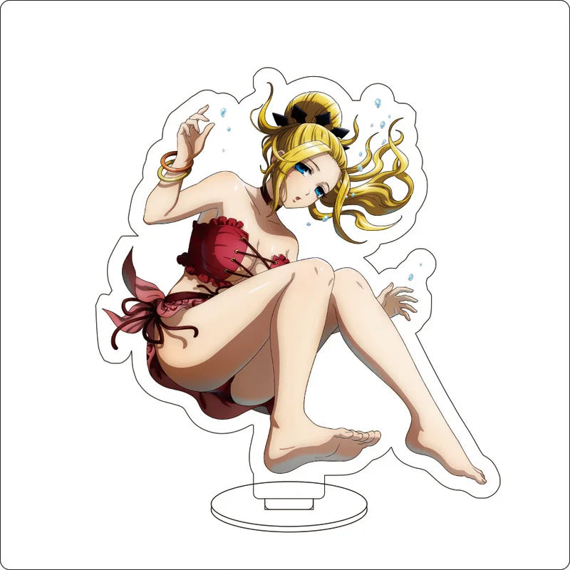 Anime Overlord Acrylic Stand Ornaments Ainz Ooal Gown Shalltear Bloodfallen albedo Cocytus Figure Stand Halloween Gifts