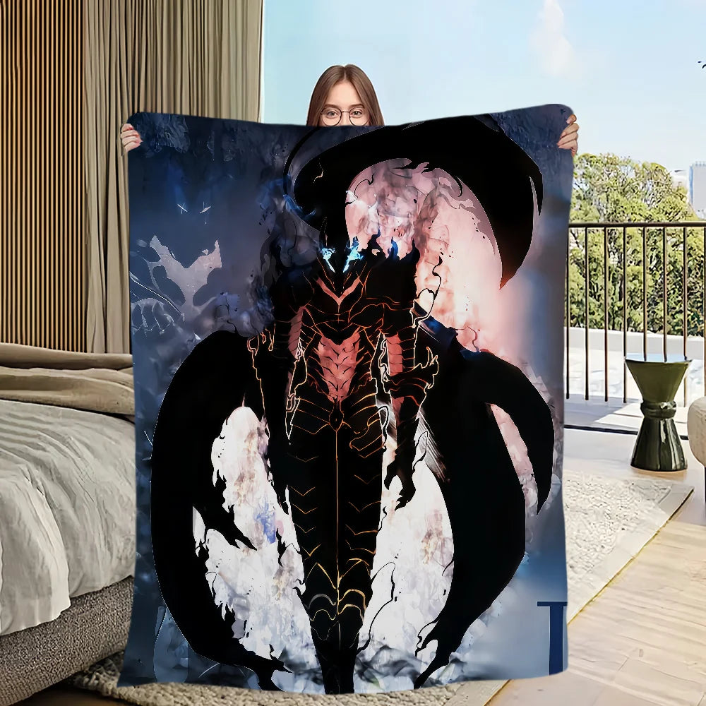 Solo Leveling Sung Jinwoo Plush Blanket