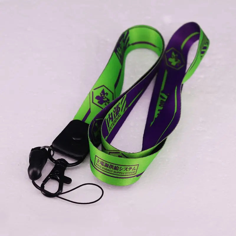 Evangelion Anime Phone Lanyard Keychain Detachable Neck Cord Strap
