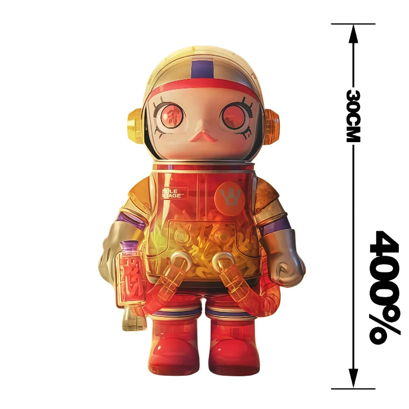 POP MART Giant Space Molly 400% Series Limited Edition Anime Action Figure Decorative Ornament Collectible Christma Gift