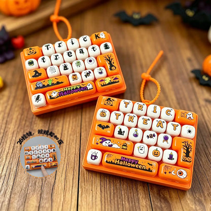 New Giant Keycap Keycap 26-piece Set Keychain Keycap Clicker Bag Charms Key Caps Keyboard Fidgets Clicker Halloween Xmas Gifts