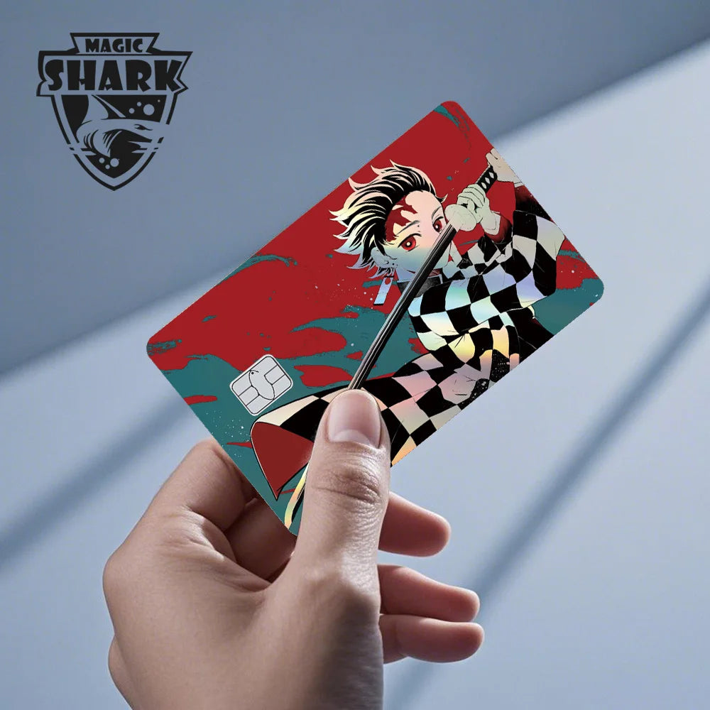 Demon Slayer Shark Holographic Card Skin