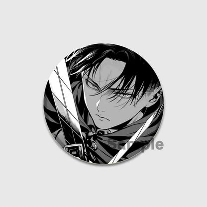 Attack on Titan Anime Brooches Erwin Eren Levi Lapel Pins Cartoon Cosplay Badge Gifts Accessories Backpack Clothes Decor Jewelry