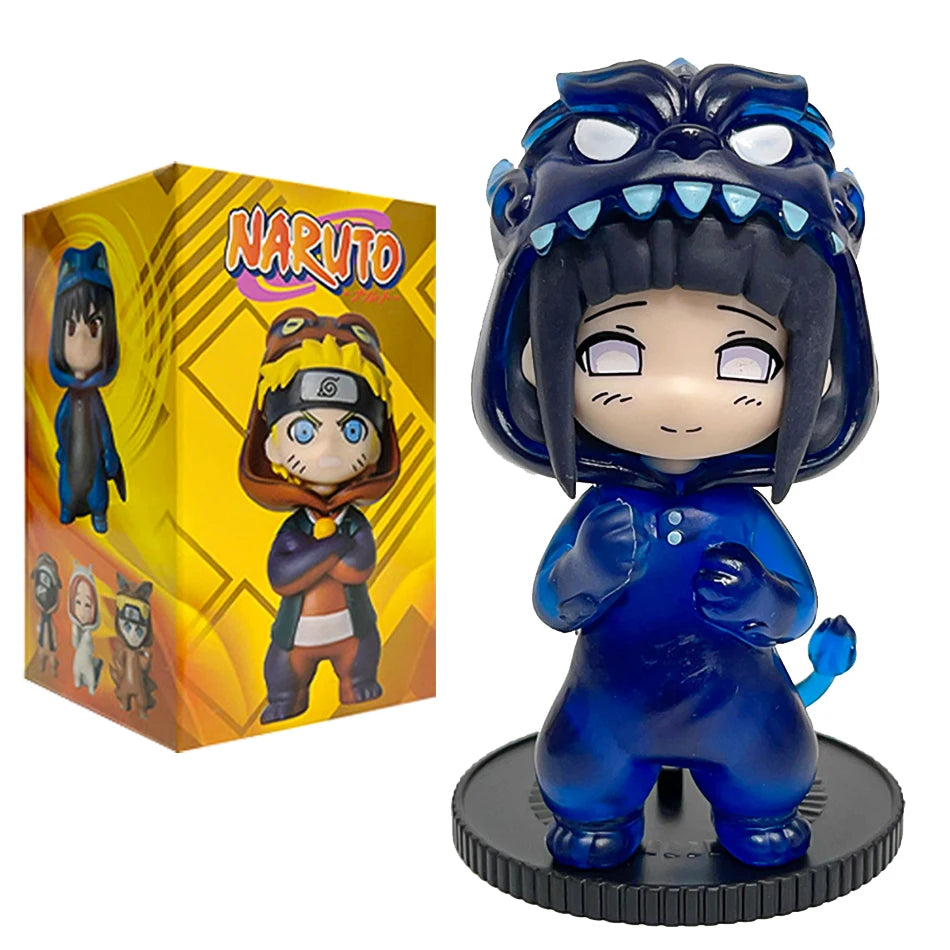 Hot Naruto Itachi Sasuke Kakashi Gaara Series 9PSC set Blind Box Trendy PVC Toy Figure Pendant Collection Birthday Present