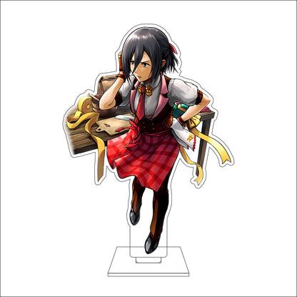 16CM Anime Attack on Titan Cosplay Acrylic Figure Stand Plate Jean Kirstein Hange Zoe Rivaille Ackerman Ornaments Gifts