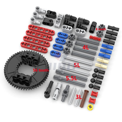 High-Tech Accessory Parts Kit MOC Building Blocks Package Compatible All Brand Bricks Educational Toy for Children Adults Gifts