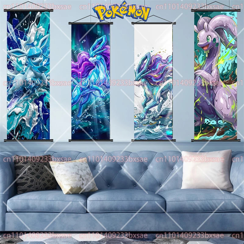 Pokémon Eevee Scroll Painting