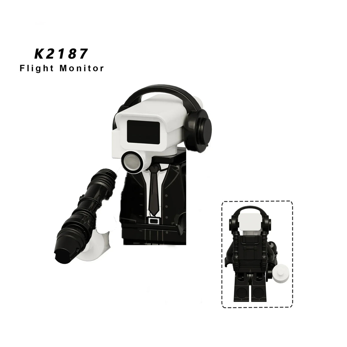 New KDL DJ Upgrade War-Damaged Skibidi Toilet Man Figures Anime Block Toys TvMan Titan Bricks Model Toy For Kid Birthday Gift