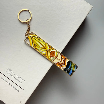 Anime Jet Metal Keychain
