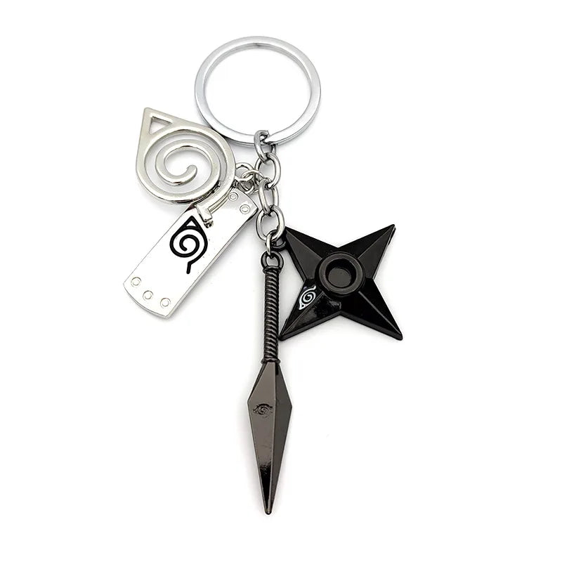 New Pendant Keychains Uzumaki Naruto Anime Figures Accessories Akatsuki Itachi Manga Men Key Chain Fans Gift Kids Toys Keyrings