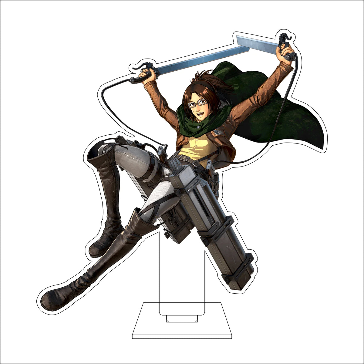 16CM Anime Attack on Titan Cosplay Acrylic Figure Stand Plate Ymir Sasha Braus Conny Springe Ornaments Gifts
