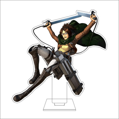 16CM Anime Attack on Titan Cosplay Acrylic Figure Stand Plate Ymir Sasha Braus Conny Springe Ornaments Gifts
