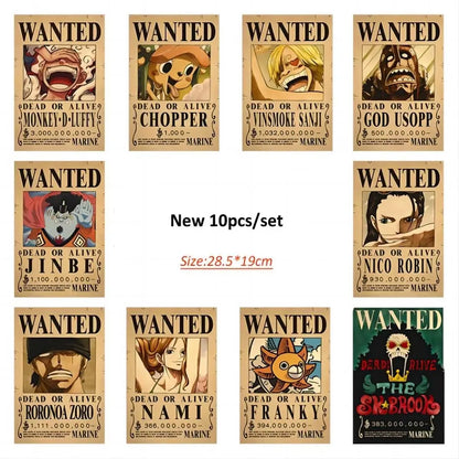 One Piece Luffy Wanted Poster