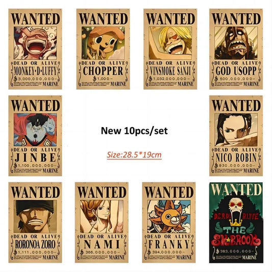 One Piece Luffy Wanted Poster