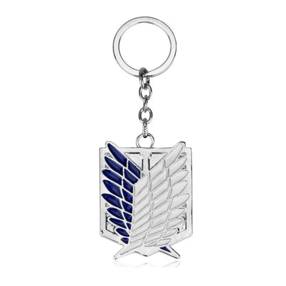Anime Attack On Titan Shingeki no Kyojin Keychain Pendant Key Chain Scouting Legion Emblem Cosplay Jewelry Gift for Women Men
