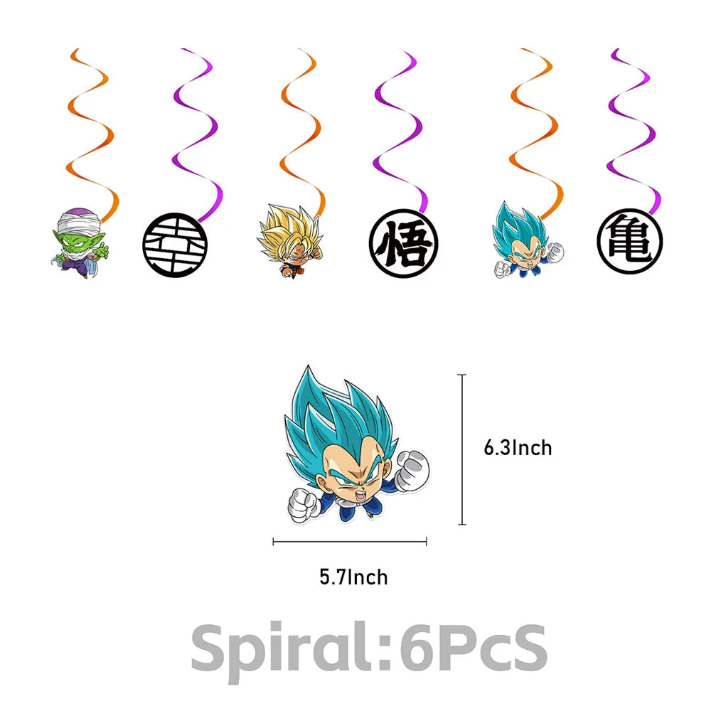 Dragon Ball Birthday Party Decorations Party Supplies Tablecloths Paper Cup Plates Napkin Gift Bags Banners Baby Birthday Shower