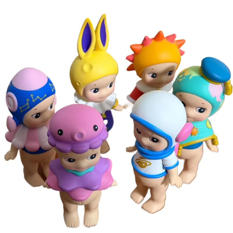 Cute Angel Space Series Blind Box Anime Figurines,Mystery Boxes Gifts  and Toys Desktop Decorations Cute Collectibles