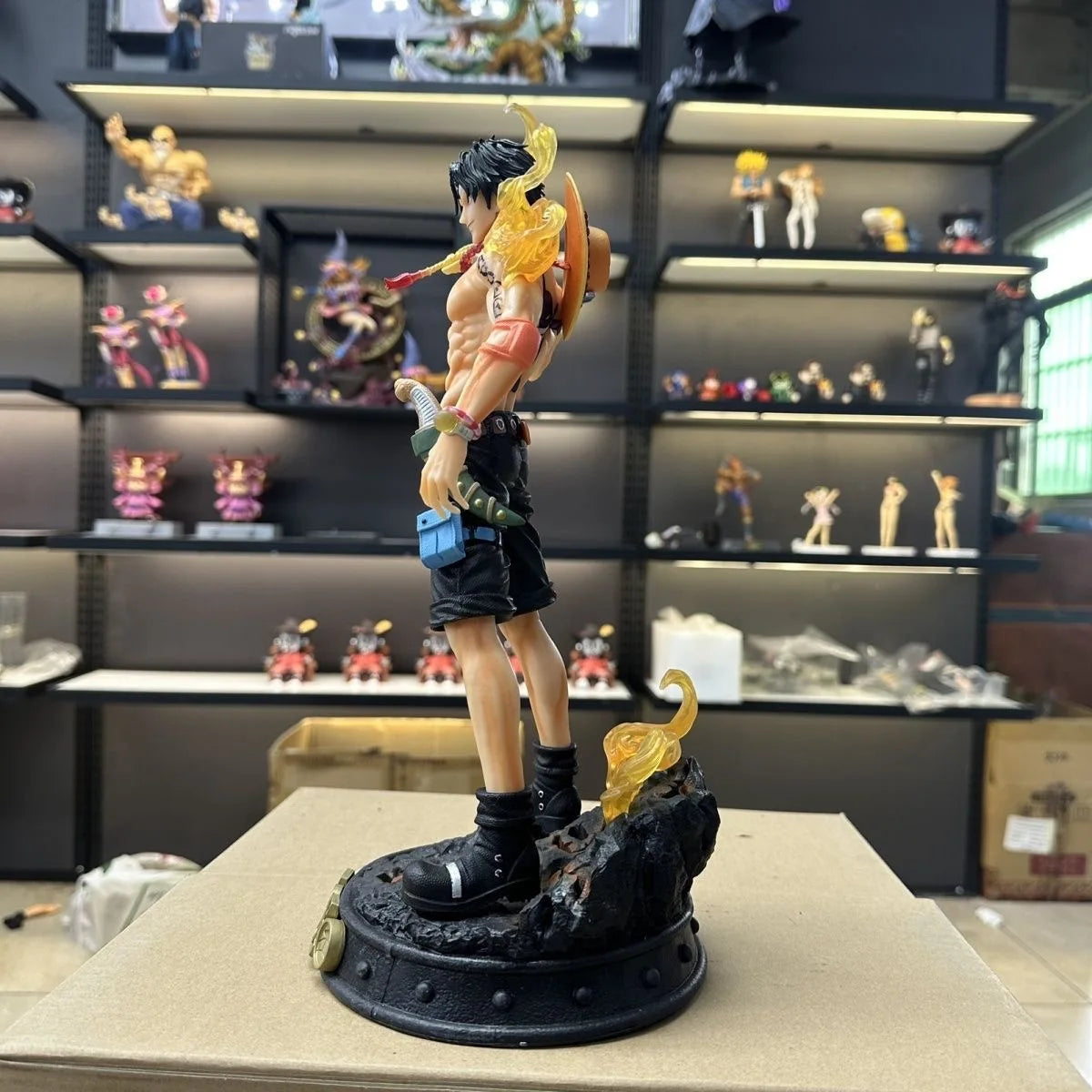 36cm/14.17in Anime ONE PIECE Figure ACE Action Figures Pvc Collection Model Toys for Gifts