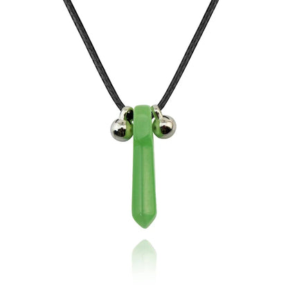 Hokage Tsunade Gemstone Nature Jade Pendant Uzumaki Charms Necklace Halskette Anime Cosplay Prop Jewelry
