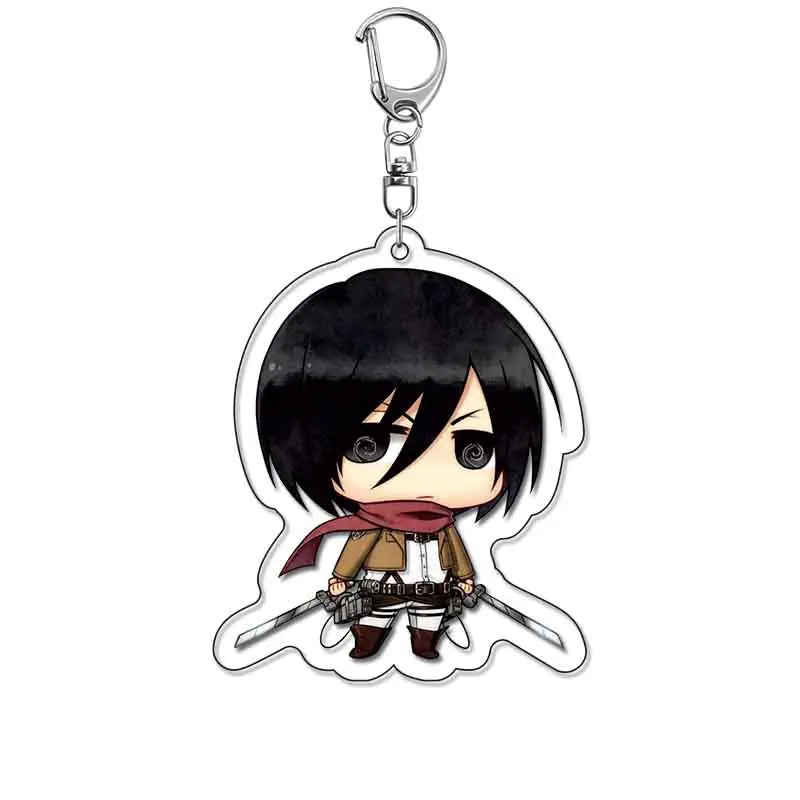 Attack On Titan Merchandise Keychain Eren Levi Hange Mikasa Armin Wings Of Freedom Fan Made Pendant Friends Girl Gift Choice