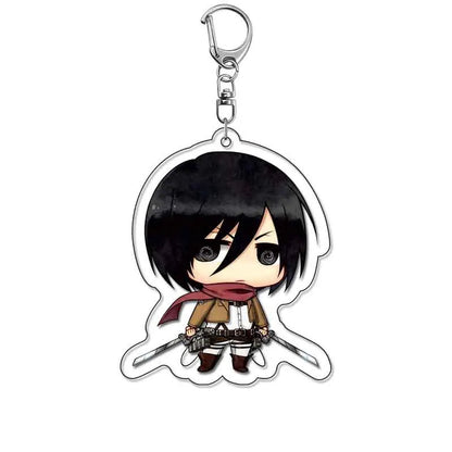Attack On Titan Merchandise Keychain Eren Levi Hange Mikasa Armin Wings Of Freedom Fan Made Pendant Friends Girl Gift Choice