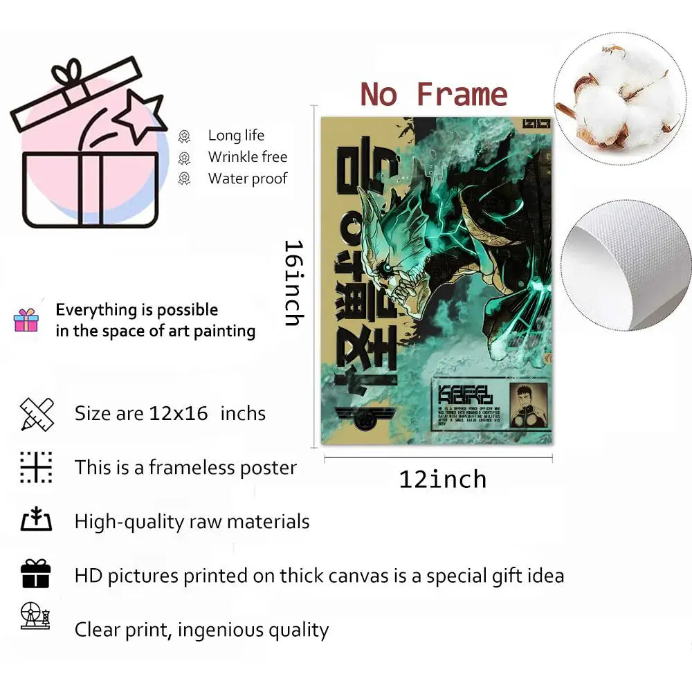 Kaiju No. 8 Kafka Canvas Poster