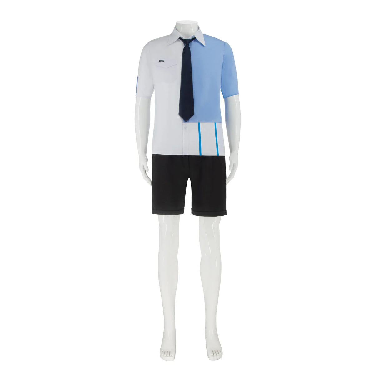 Anime Link Click Lucas Cosplay Costume White Short Wig