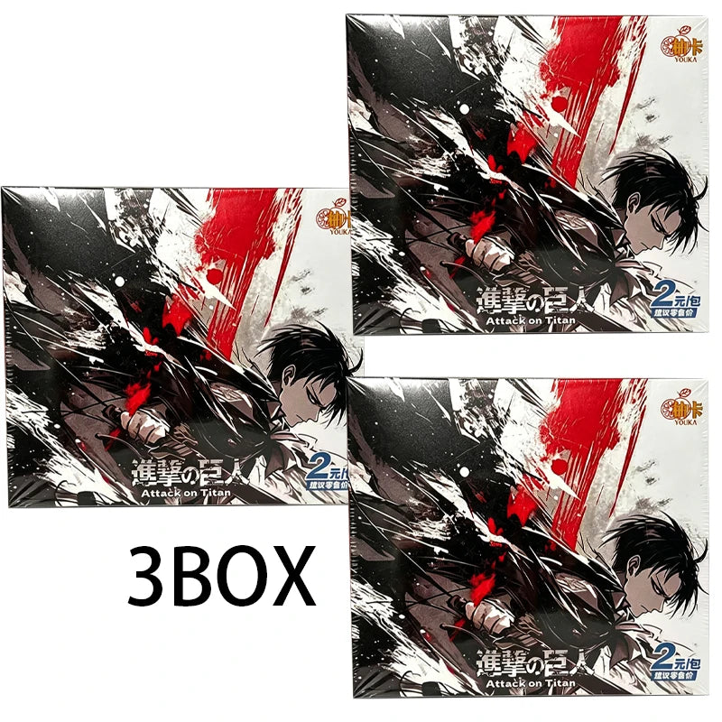 Genuine card comic Attack on Titan card popular rare character stand-up card Captain Mikasa anime peripheral collection card bli
