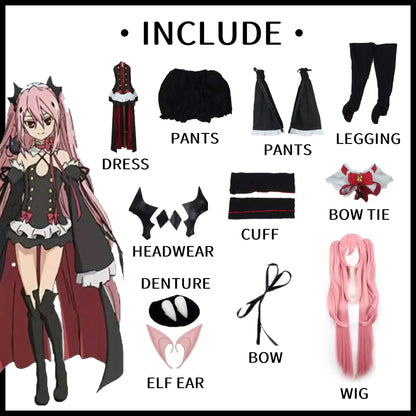 Seraph of the End Krul Tepes Cosplay Costume